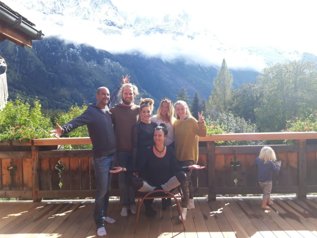 Yogis at Edelweiss Yoga Chalet